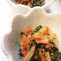 中村ベーカリー's cooksnap of when they made 小松菜としめじ★ピーナツバター和え.
