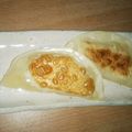 TAMOKI☆'s cooksnap of when they made 余った餃子の皮でポテトチーズ餃子.