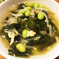 ひなコアラ's cooksnap of when they made もやしとわかめの卵コンソメスープ.