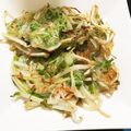 うなちゃん！'s cooksnap of when they made 片栗粉で＊豆苗とカニカマのカリカリ焼き＊.