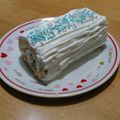 konimino's cooksnap of when they made 卵一個でロールケーキ☆クリスマス☆.