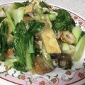 SRO1214's cooksnap of when they made チンゲン菜と薄揚げ＆キノコのあっさり炒め.