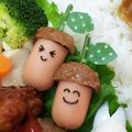 ゆき５'s cooksnap of when they made キャラ弁☆どんぐりソーセージ.