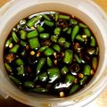 おれんじツリー's cooksnap of when they made 簡単☆青唐辛子の醤油漬け　卵かけご飯に❢.