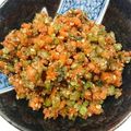りりゆぅ's cooksnap of when they made ご飯がすすむ☆春菊の茎とにんじんの常備菜.