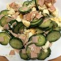 黄金の輝き亭's cooksnap of when they made ゆで卵ときゅうりの胡麻ダレサラダ.