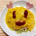 らて♪'s cooksnap of when they made 簡単朝食キャベツ炒めにスクランブルエッグ.