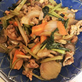 クックSHCHTZ☆'s cooksnap of when they made ☆簡単♪小松菜と豚肉のオイマヨ炒め☆.
