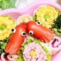 ☆のんのんの～ん☆'s cooksnap of when they made 簡単 キャラ弁 おかず 金魚ウィンナー.