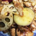 ひまわりサンフラワー's cooksnap of when they made 豚バラと根菜の甘酢あん炒め.