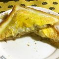 いお。's cooksnap of when they made お好み焼き風トースト♬.