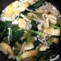 achanuha's cooksnap of when they made 小松菜と油揚げの煮浸し.
