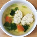 akitaobako's cooksnap of when they made 小松菜と鶏だんごのスープ.