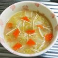もぐ・ω・くま's cooksnap of when they made *シンプル美味☆えのきと白菜の味噌汁♪.