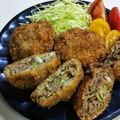 hiromi56's cooksnap of when they made ざくざくキャベツが軽くて甘いメンチカツ☆.