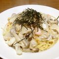 yuhuoba's cooksnap of when they made 簡単♪ｼｰﾌｰﾄﾞたらこｽﾊﾟｹﾞﾃｨ☆.