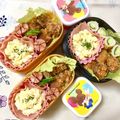 ふたごゆき's cooksnap of when they made お弁当にゆで卵のハムマヨサンド.