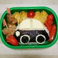 hd104's cooksnap of when they made キャラ弁車♡パトカー.