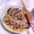 清楚とピアス's cooksnap of when they made ワンポット☆ナスとベーコンのパスタ.