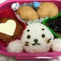 ☆しぃちゃんママ☆'s cooksnap of when they made *しろたん弁当*キャラ弁*.