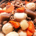 lisakohiro's cooksnap of when they made 牛肉と里芋と蓮根のほっこり煮.