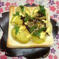 ぽぽきゅ's cooksnap of when they made バター風味❀じゃが芋×しらすの和トースト.