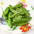 mmameco's cooksnap of when they made シシトウ…ザッと炒めるだけ！.