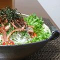 ダイナマイト漆黒's cooksnap of when they made ベーコンが香ばしい！大根&大葉のサラダ♪.