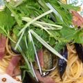 みこふ◉'s cooksnap of when they made ＊ナスとベーコンと水菜の和風パスタ＊.