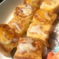 上坂さん's cooksnap of when they made 牛乳なし♡チーズフレンチトースト♡.
