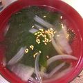 ゆりYO船長's cooksnap of when they made わかめスープ.
