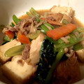 DancerRei's cooksnap of when they made 小松菜と厚揚げの豚そぼろ炒め.