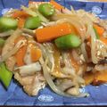 dyundyun's cooksnap of when they made 塩さばの竜田揚げ〜野菜あんかけ〜.