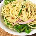 G☆2's cooksnap of when they made 材料これだけ★ベーコンとピーマンのパスタ.