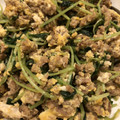 らおぽ's cooksnap of when they made 豆苗とひき肉のピリ辛炒め.