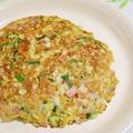mmameco's cooksnap of when they made パクチーとハムのオムレツ.
