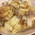 がとーしょこら's cooksnap of when they made 豚肉キャベツ厚揚げの味噌炒め.