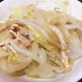 卵せんべい's cooksnap of when they made 鶏むね肉とキャベツもやしの生姜醤油和え.