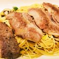 はちみつはーすけ's cooksnap of when they made 豚肉とエリンギの和風パスタ.