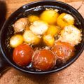 はちみつはーすけ's cooksnap of when they made 海老とマッシュルームのアヒージョ.