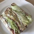 Yokchina's cooksnap of when they made 簡単！コンビニ風☆ハムレタスサンドイッチ.