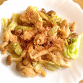 creeeampan's cooksnap of when they made 鶏肉とシメジのおかかマヨ炒め.