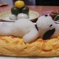 ダッフィバード's cooksnap of when they made スヌーピー大根おろしアート.