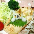 こばきー's cooksnap of when they made 大根おろしアート＊ねこちゃん.