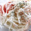 北のデビル。's cooksnap of when they made シャキシャキ★大根とカニカマのサラダ.