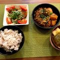 あひるさん♬'s cooksnap of when they made ♡鶏皮と水菜のピリ辛マヨサラダ♡.