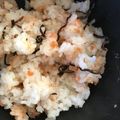 H♡S's cooksnap of when they made 塩鮭と塩昆布で☆安い・簡単まぜご飯.