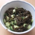 きらり流れ星's cooksnap of when they made アカモクと胡瓜の和え物(*^^*).