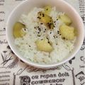 ぽぽきゅ's cooksnap of when they made 出汁なし！超簡単さつまいもご飯.