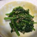 ウィンナ's cooksnap of when they made ほうれん草レンチンして胡麻和え。.